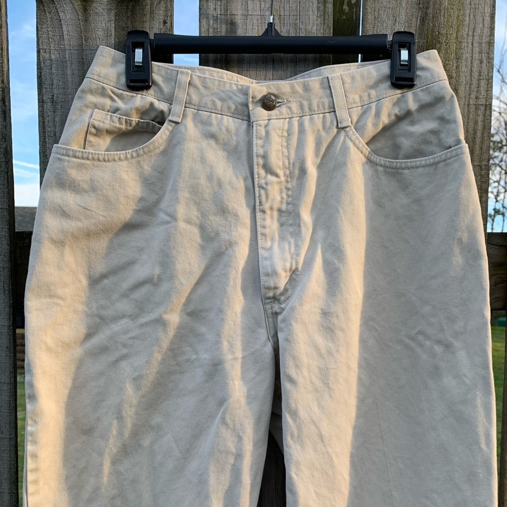 Talbots High Rise Khaki Pants Size 12 - Picture 3 of 6